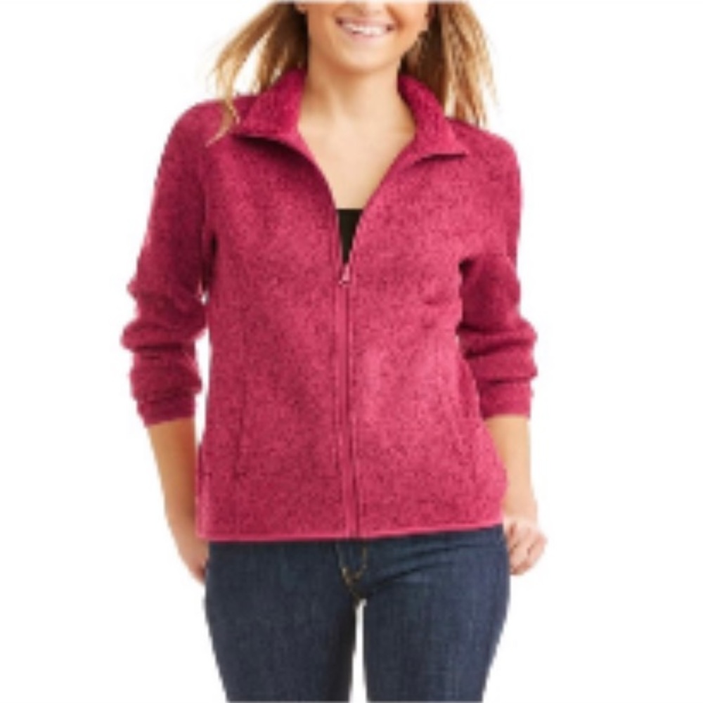 Swiss Tech Cherry Red Sweater Jacket